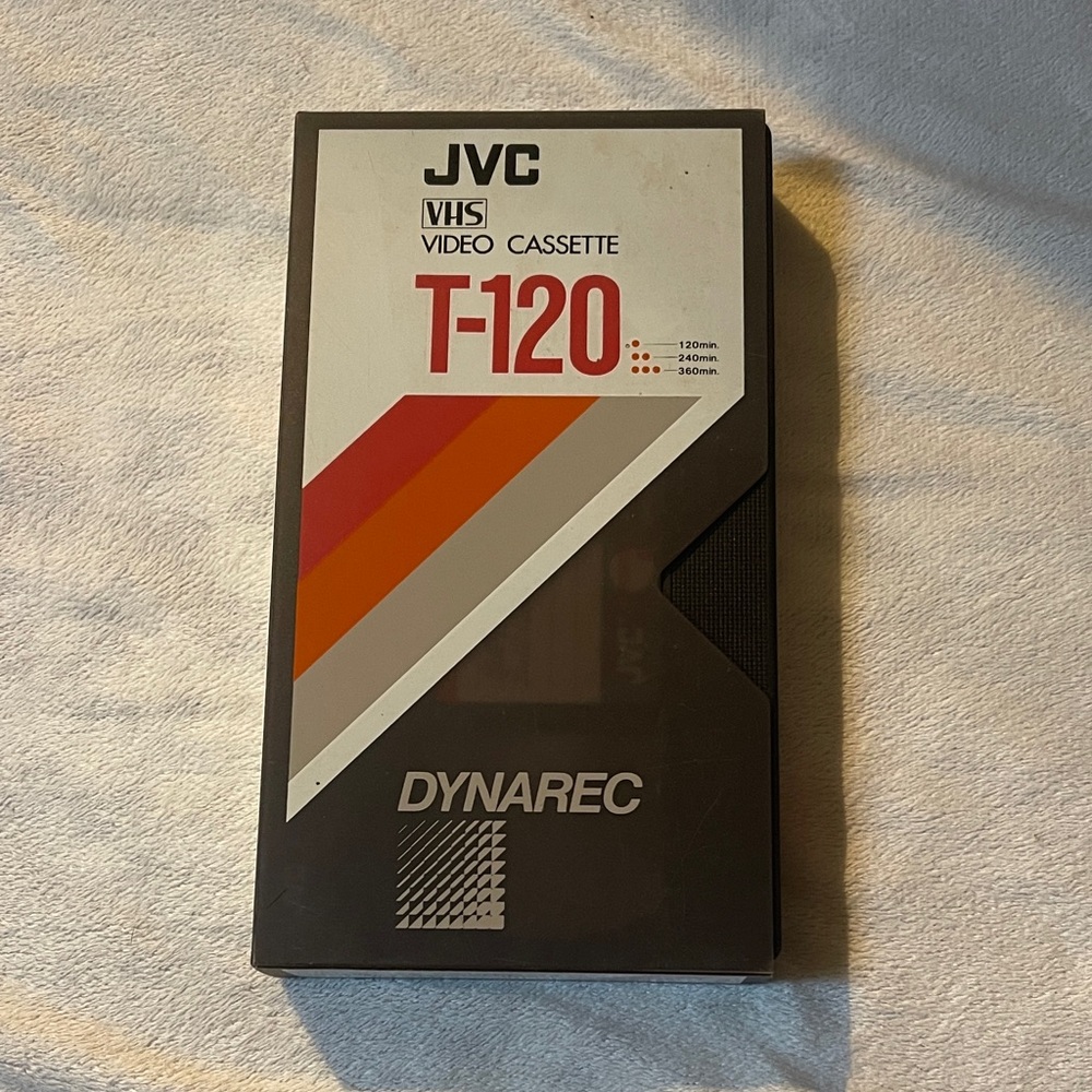 Vintage JVC recordable VHS Video Cassette T-120